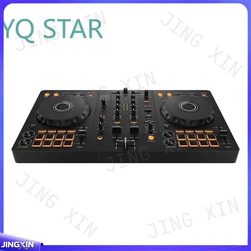 Controlador de DJ digital DDJ FLX4 para principiantes de Pioneer, para streaming, presentaciones en vivo, configuración de bar, mezcla y scratch.