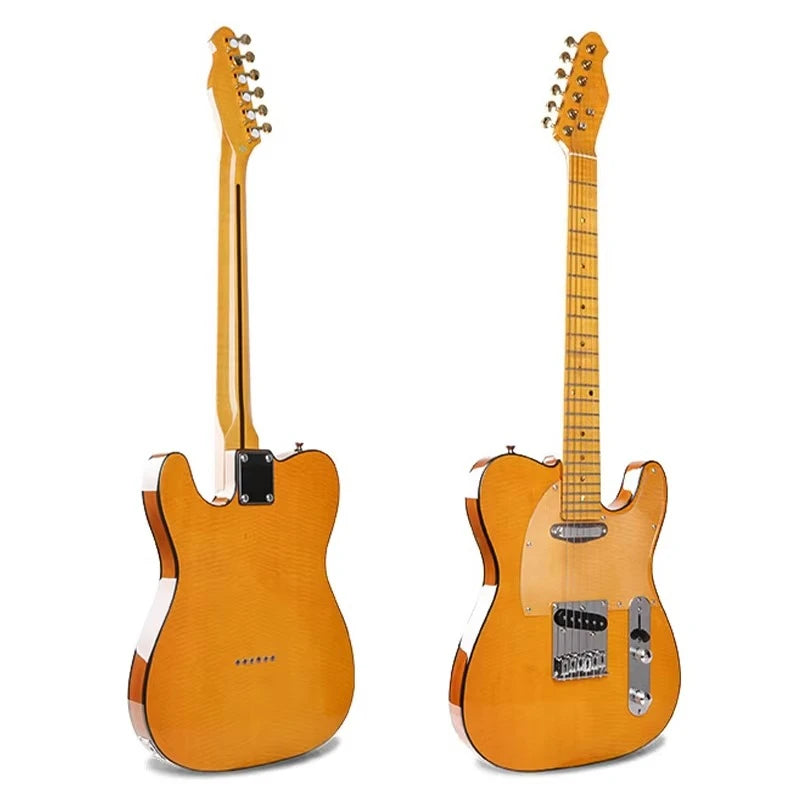 Guitarra Eléctrica Surpass Music ST Lista para el Escenario con Efectos Integrados y Extremos de Trastes Redondeados