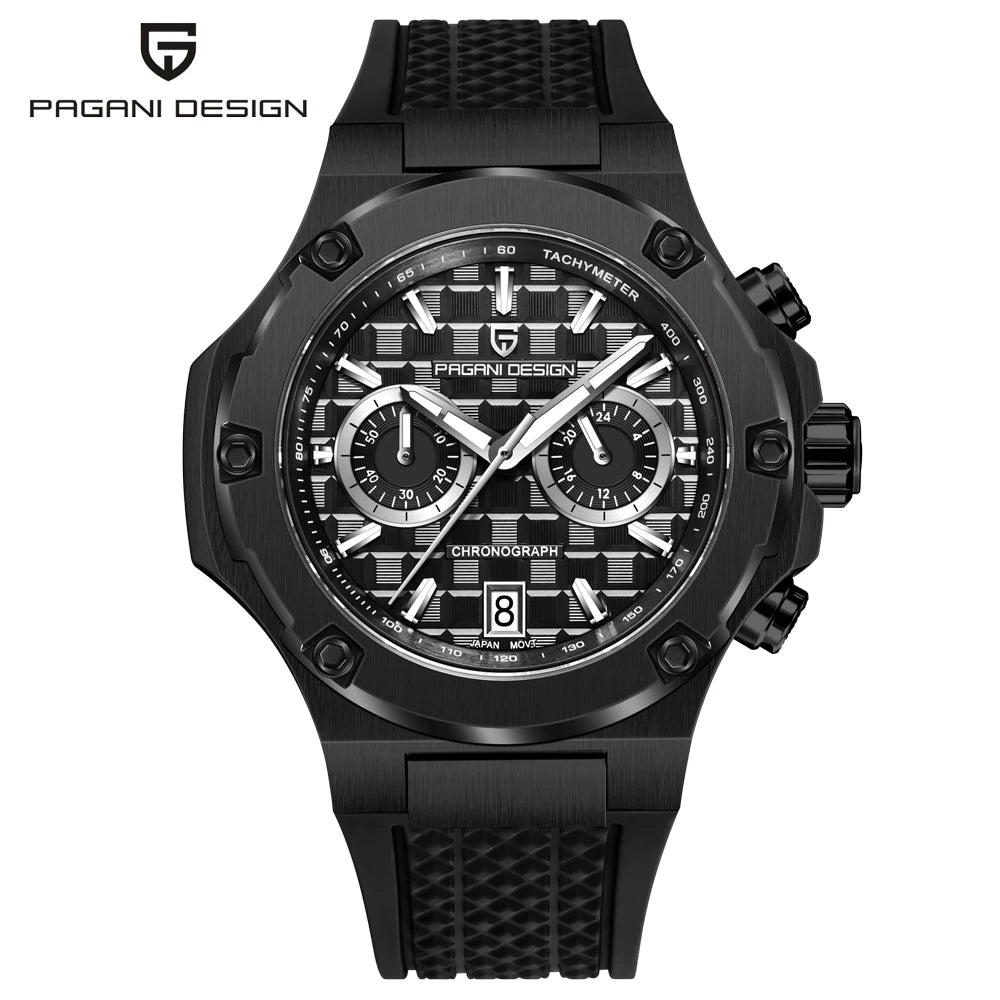 Reloj de cuarzo para hombre PAGANI DESIGN 2026, cronógrafo deportivo de lujo de alta velocidad, reloj para hombre, resistente al agua, luminoso, con cristal de zafiro AR