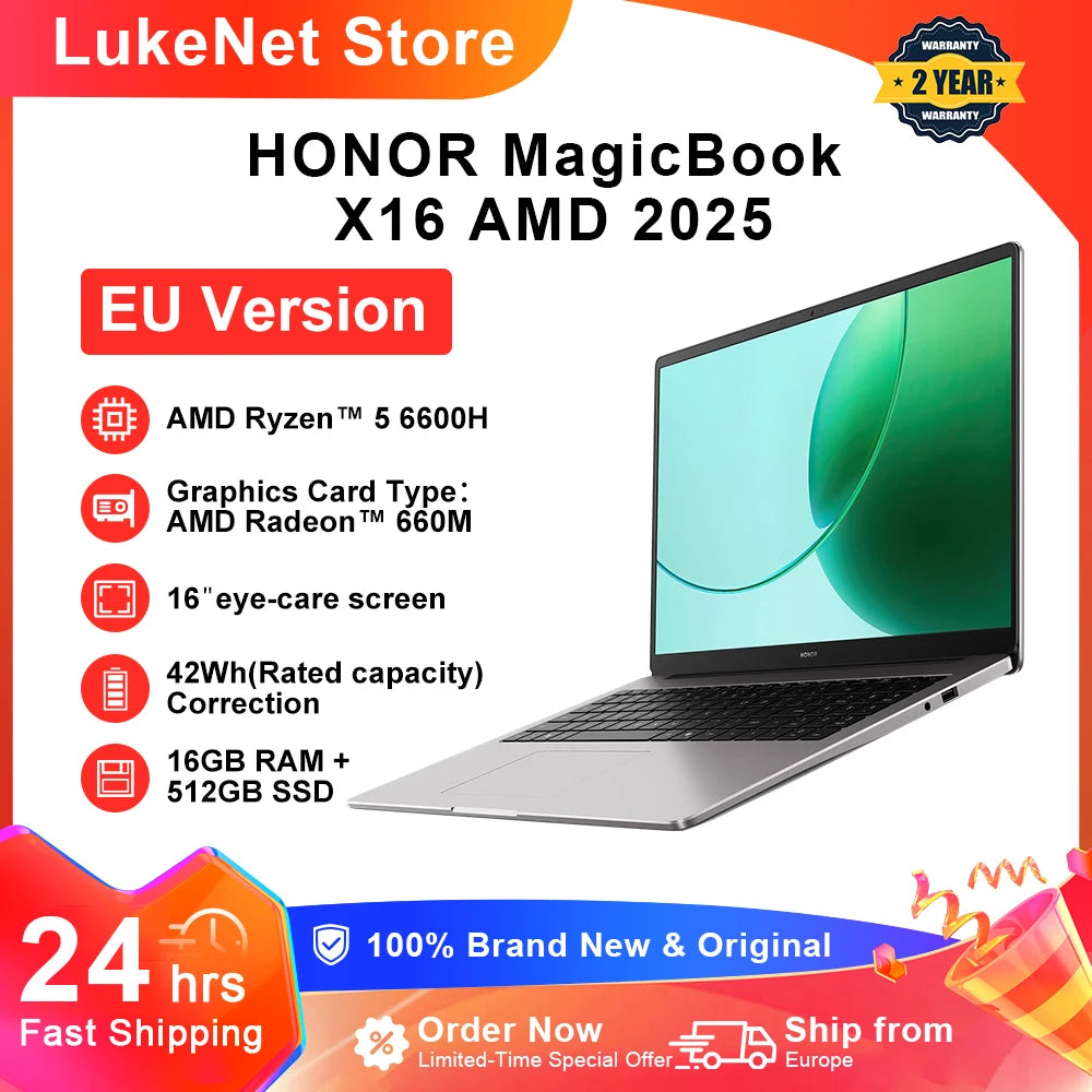 HONOR MagicBook X16 AMD (2025) laptop