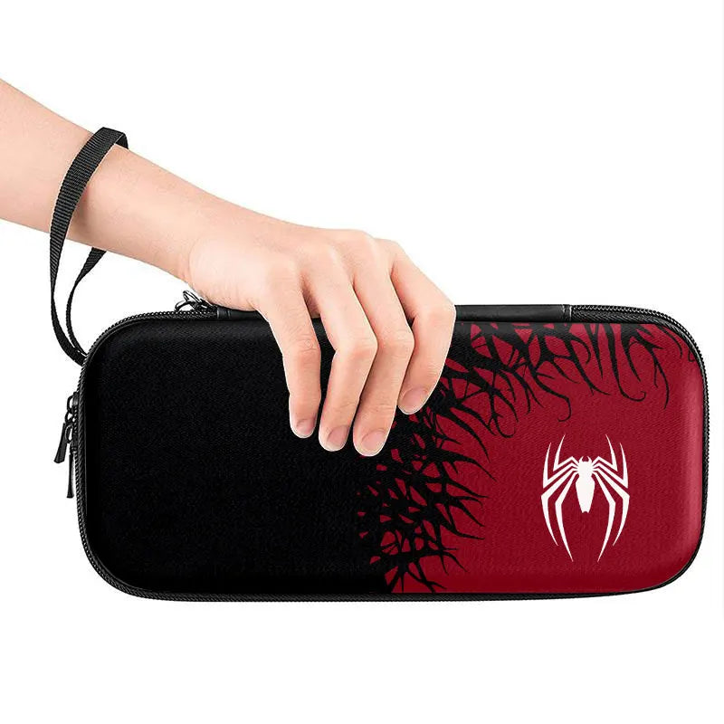 Bolsa de almacenamiento con temática de araña para Nintendo Switch, bolsa para consola Oled, funda protectora de viaje para transporte, accesorios de cubierta de caja NS JoyCon