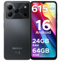 Smartphone DOOGEE Note 56 Android 16, batería grande de 6150 mAh, pantalla de 6.56" a 90 Hz, 24 GB + 64 GB, 8 MP + 5 MP, desbloqueo facial
