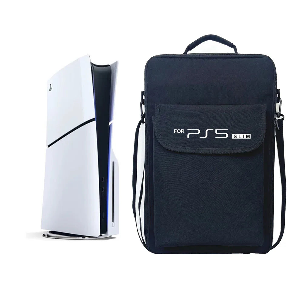 Nueva funda de transporte portátil para PS5 Slim, mochila protectora con bandolera para accesorios de juegos Playstation 5 Slim