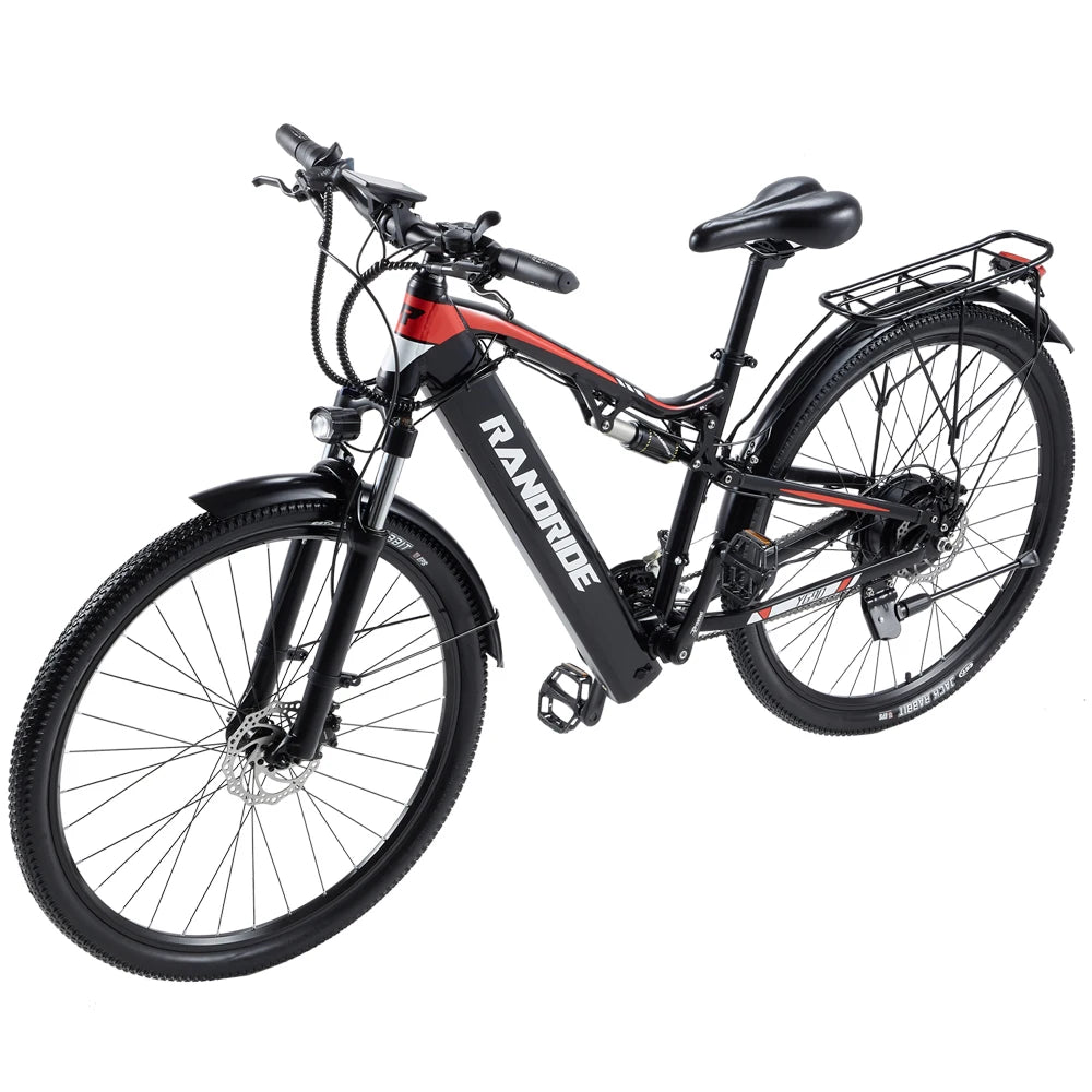 NUEVA Bicicleta eléctrica de 29 pulgadas YG90, batería de 48V17AH de 1000W, neumático de 29*2.1 pulgadas, amortiguador completo, freno de disco hidráulico, cuadro de aluminio