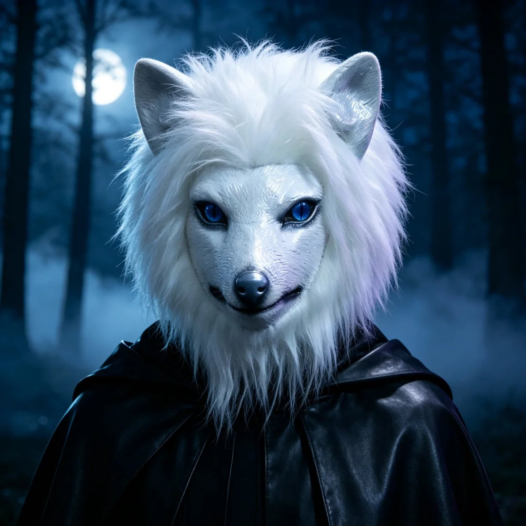 Máscara de cabeza de perro, máscara de disfraz de perro para fiesta de Halloween, disfraz de Cosplay para adultos, máscara de cabeza de Animal de látex (pastor alemán)