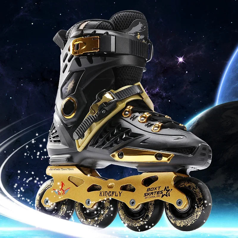 Patines en línea para adultos, figura plana, 12 zapatos de patinaje a elección, zapatillas de deporte para exteriores, camiones de aluminio avanzados para principiantes, ruedas de PU geniales