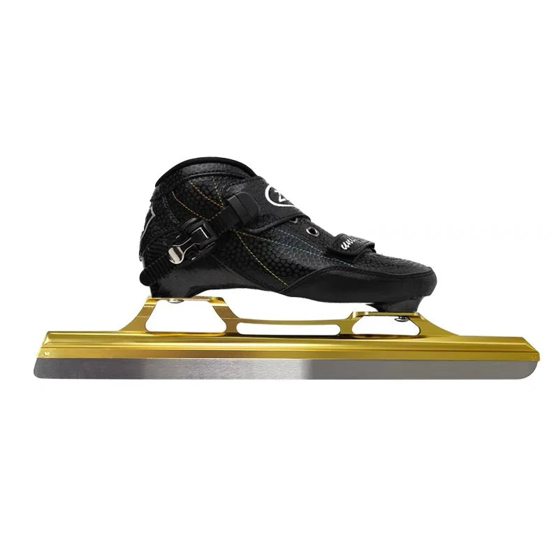 Patines de hielo CT de fibra de carbono, patines de velocidad, 380mm, 410mm, 430mm, 62, negro, azul, blanco, mujer, pista de campo