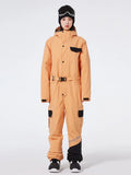 Mono de Esquí Profesional Impermeable para Hombre y Mujer, Mono de Esquí de una Pieza con Pegamento, комбинезон горнолыжный мужской