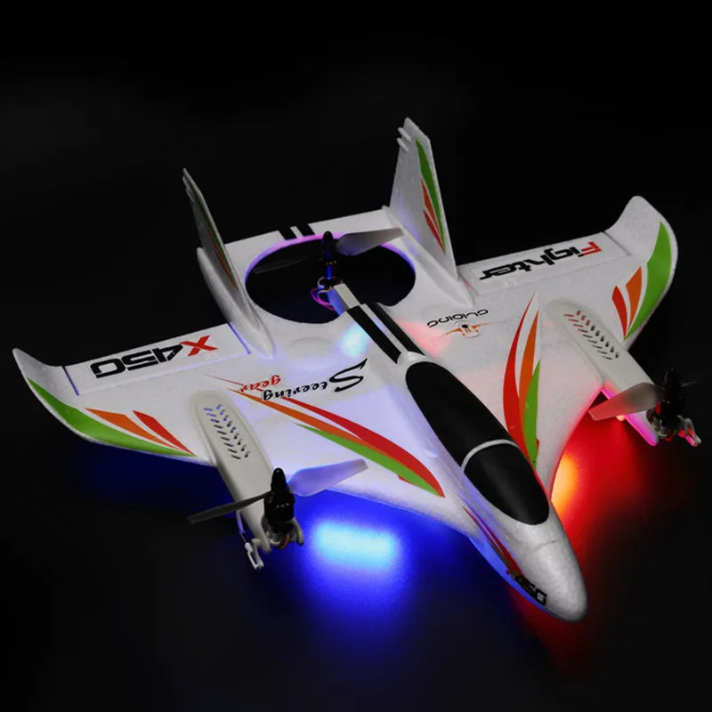 WLtoys-avión teledirigido XK X450, 6 CANALES, sin escobillas, 2,4G, planeador de Radio Control, ala fija, 3D/6G VS XK X520