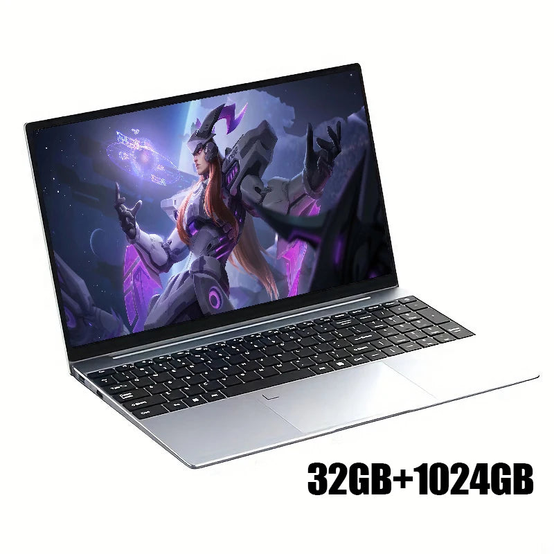 Nueva Laptop de 15.6 Pulgadas, Intel Core I9-9880HK, 32 GB de RAM, 2 TB SSD, Ultra Delgada, para Juegos, 1920*1080, Windows 11, Oficina, Estudio, Uso Doméstico