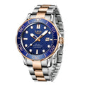 LIGE Luxury Man Wristwatch Waterproof Luminous Date Week Men Clock Stainless Steel Business Men's Watches Quartz Male Reloj