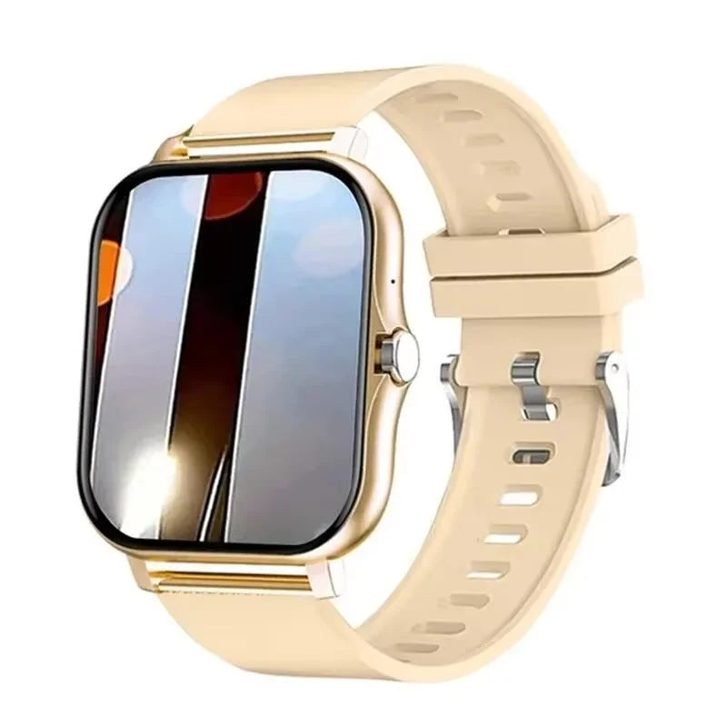 LAXASFIT 2025 New Men's Smart Watch Women's Gift Full Touch Screen Sports Fitness Watch Bluetooth Call Smart Watch