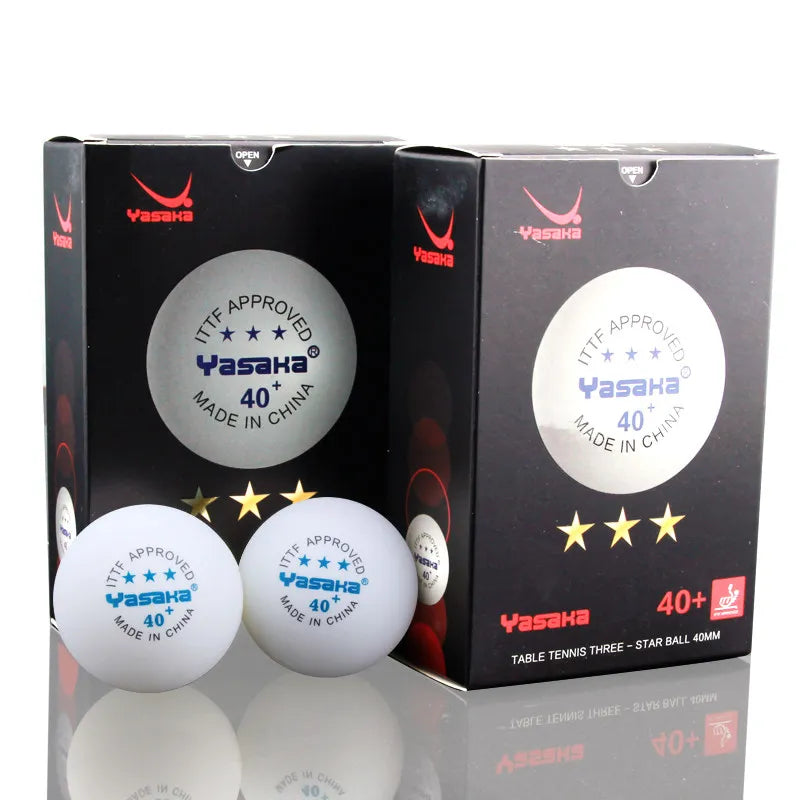 Pelotas de tenis de mesa Yasaka ABS 3Stars, nuevo material, pelota de ping pong con costuras 40+, para entrenamiento y competición, pelotas duraderas