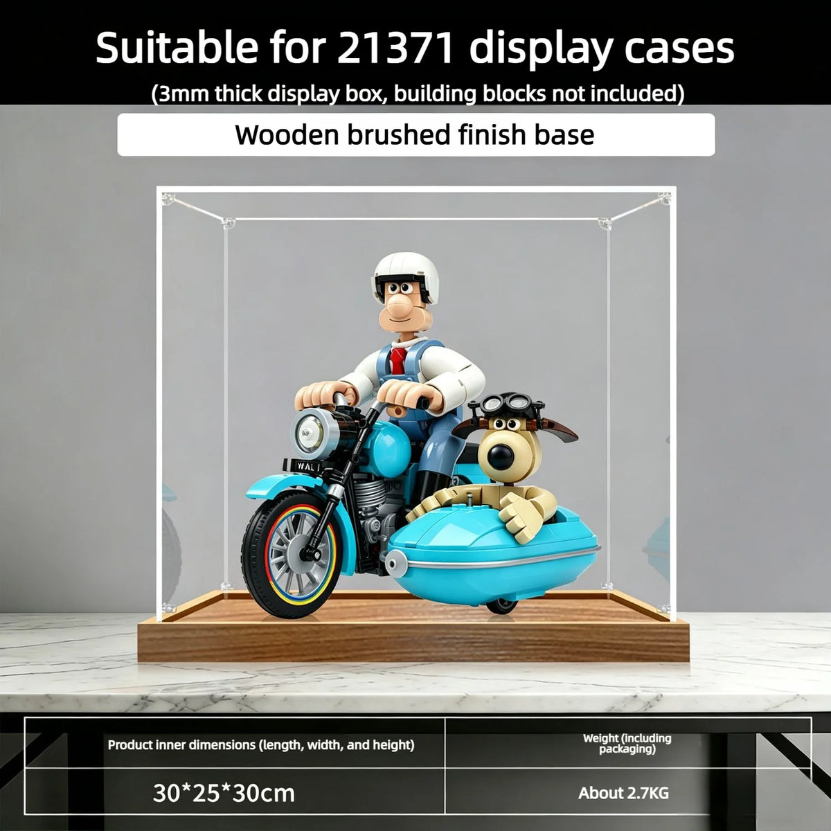 Vitrina de acrílico de 3 mm para LEGO 21371, caja de almacenamiento, organizador de acrílico transparente para 21371, caja de exhibición para modelos coleccionables
