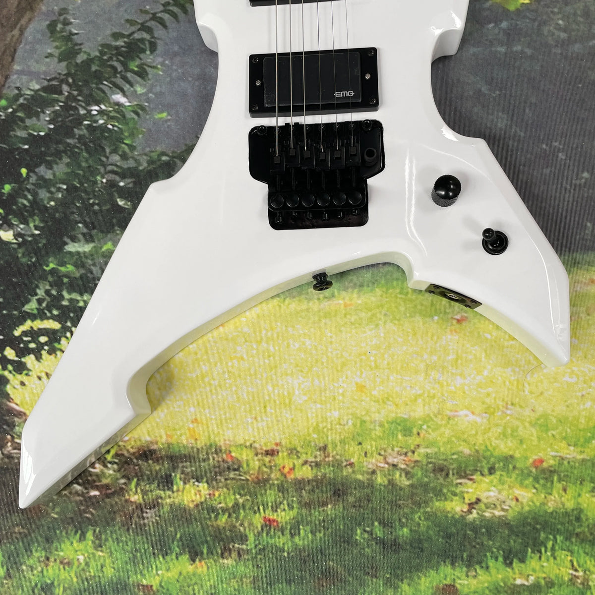 Guitarra eléctrica de 6 cuerdas, guitarra con diapasón de palisandro, guitarra eléctrica profesional para toque rápido, para interpretación de heavy metal.
