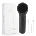 Cepillo de Limpieza Facial Eléctrico de Silicona con Vibración y Calor, Cepillo para Lavar la Cara a Prueba de Agua con 5 Velocidades Ajustables