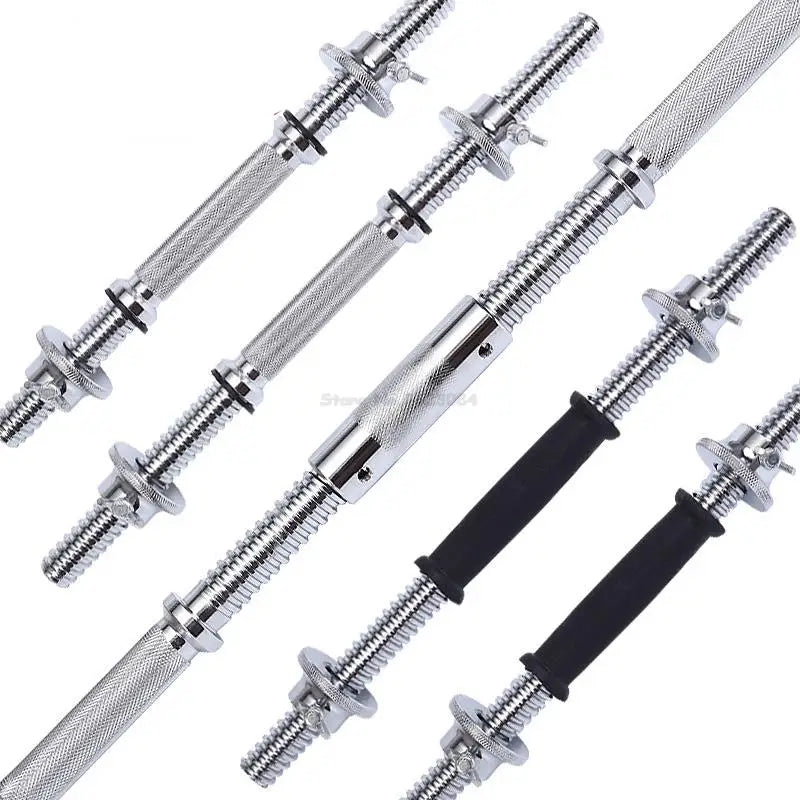 Accesorios de entrenamiento, barra de mancuernas de Fitness con abrazaderas, peso ajustable de 25mm, mango de mancuerna roscado estándar, mancuerna de gimnasio en casa