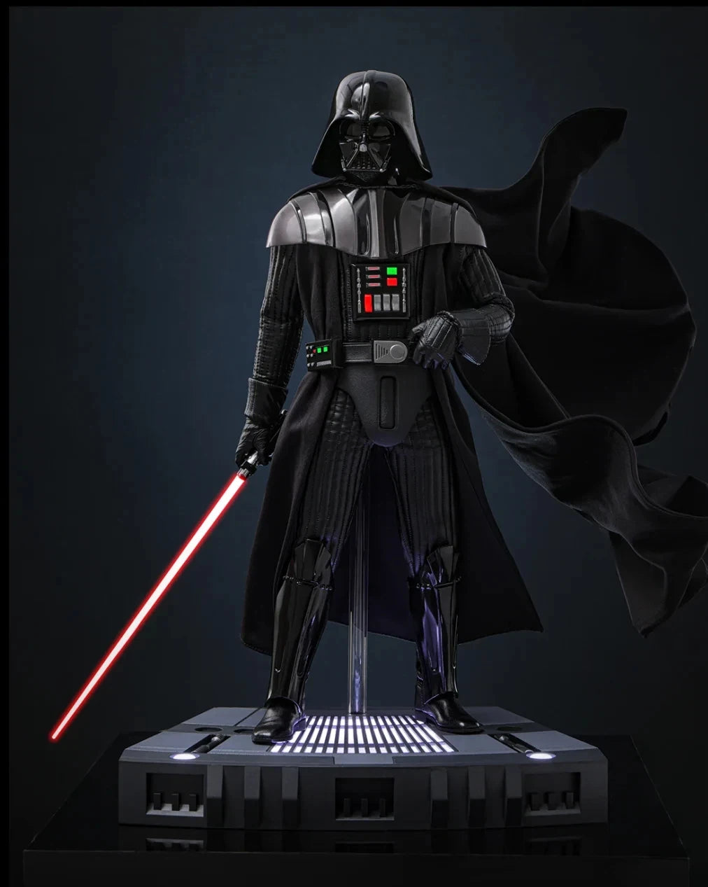 Nuevo en Stock, figura de Anime Wars de 30cm, Darth Vader, emitir luz y sonido, figura de acción, decoración de escritorio, regalos sorpresa de Navidad
