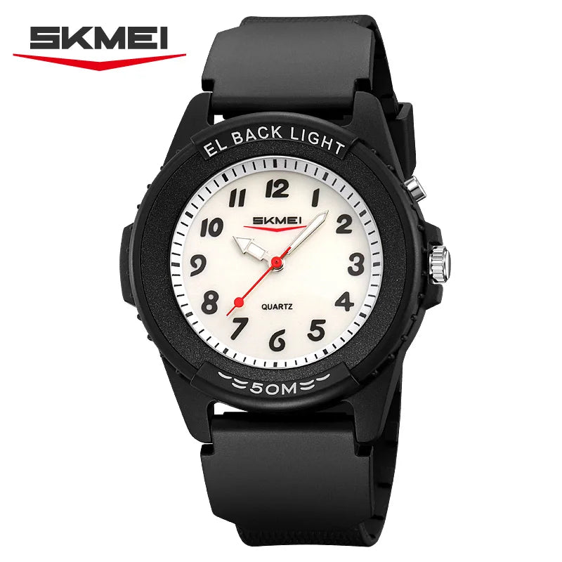 SKMEI 2433 Fashion Men’s Quartz Watch Simple Design Luminous Hands Wristwacth 50M Waterproof Sports Casual Watches for Man