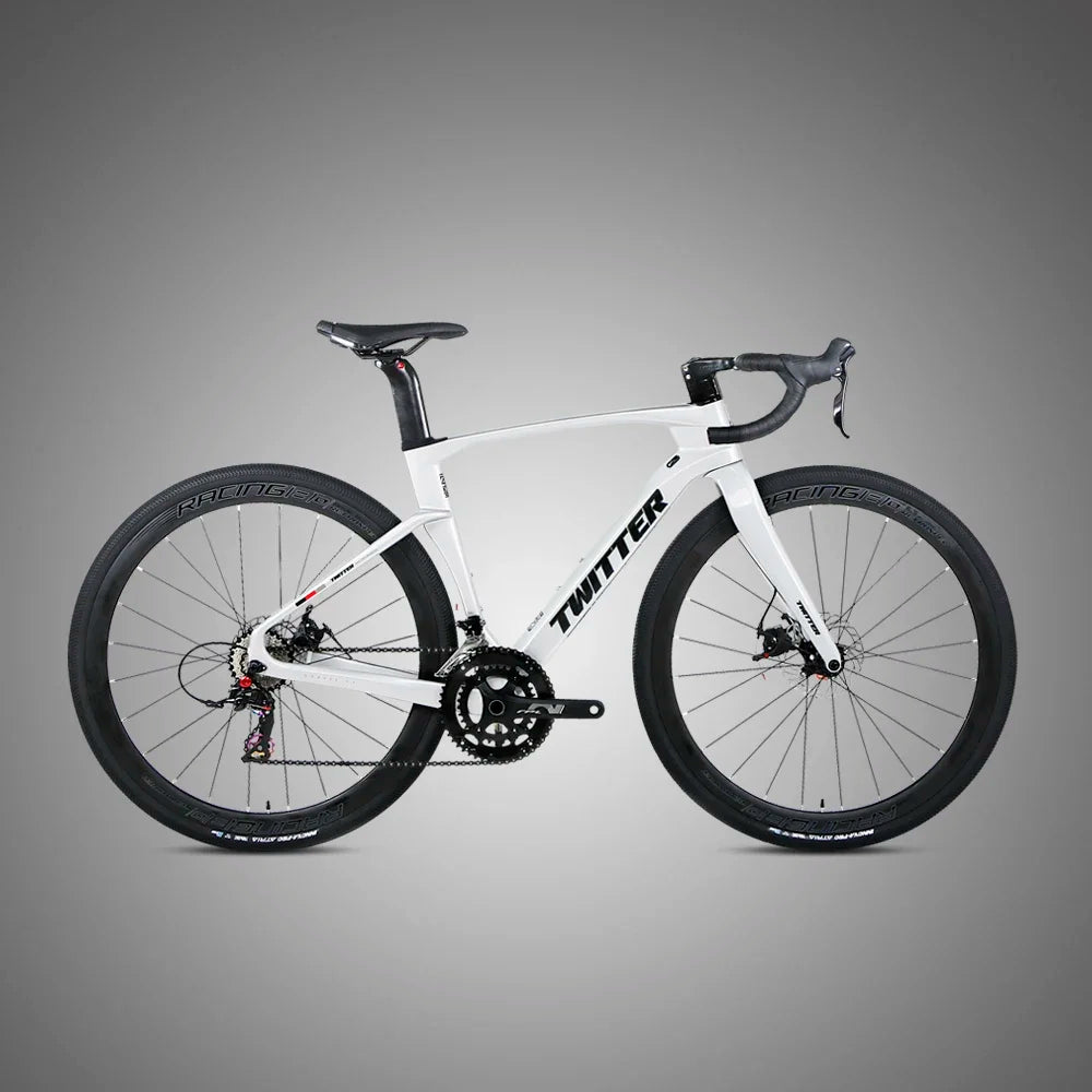 Bicicleta de carretera TWITTER GRAVEL-V3pro 2026, grupo completo GRX RX600-11S, frenos de disco hidráulicos, cuadro de fibra de carbono T900, 700*40c