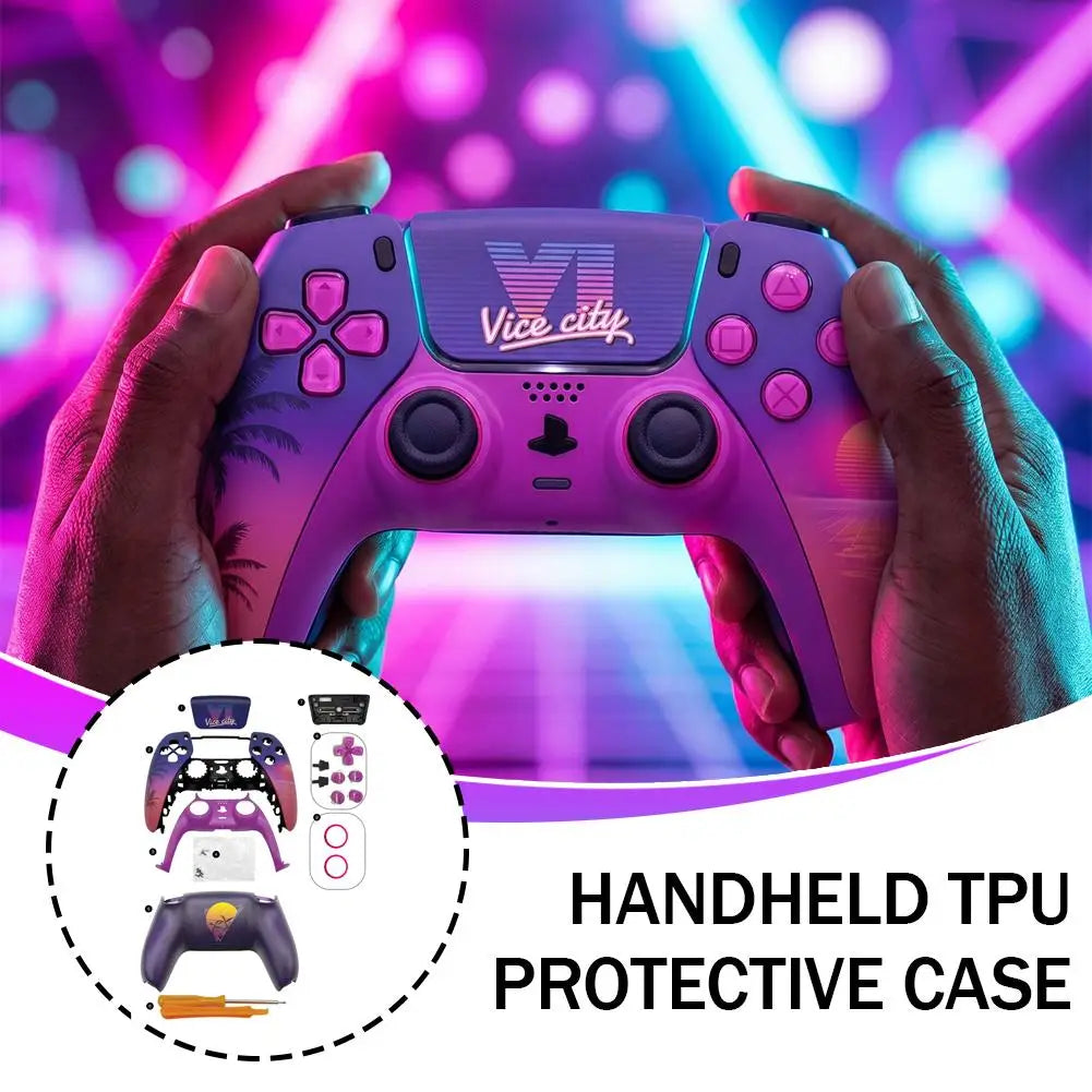 Matte Replacement Faceplate Shell For PS5 DualSense Controller Housing Case DIY Mod Game Controller Accessories