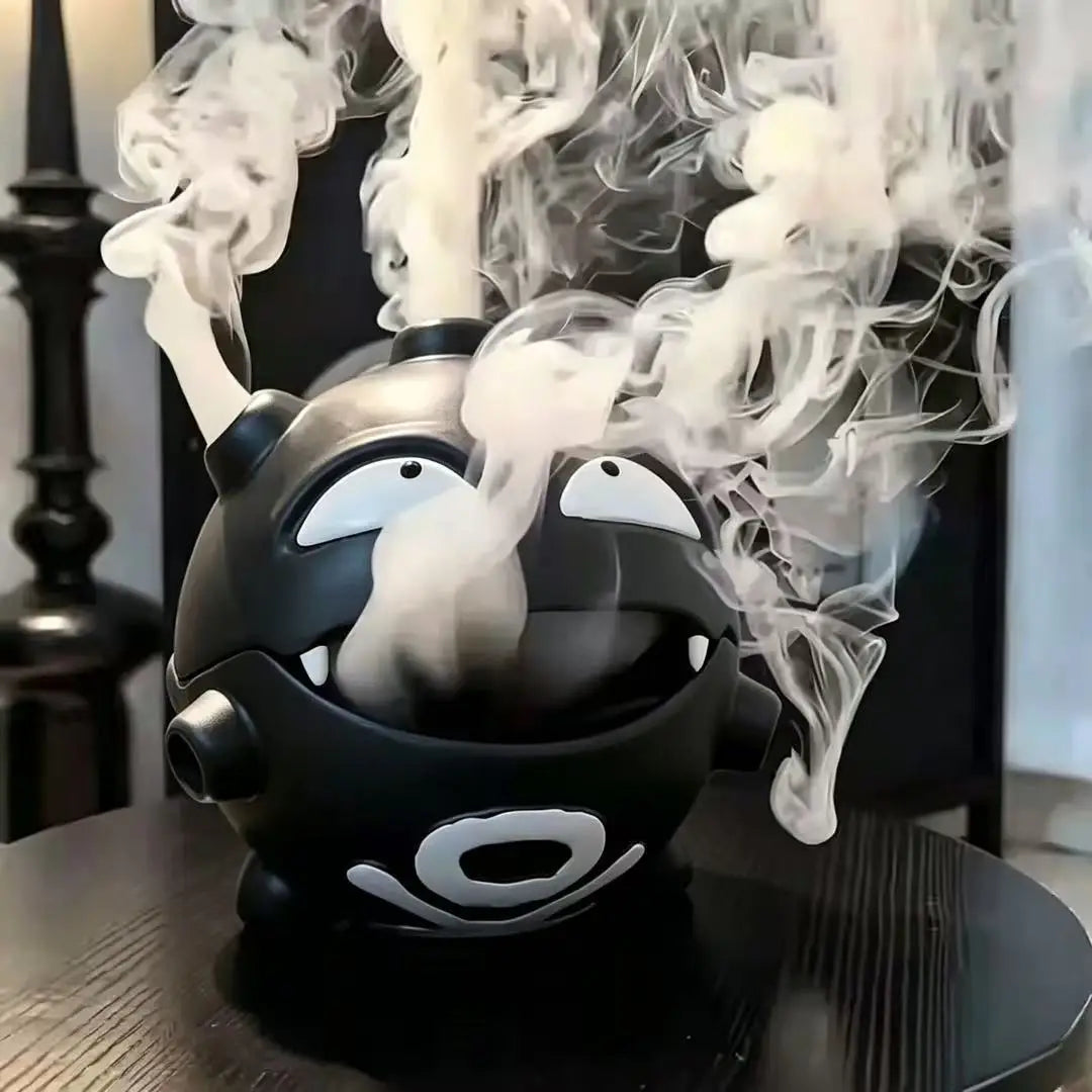 Quemador de incienso Pokémon Gasmosquito, caja de almacenamiento para espirales antimosquitos, decoración para el hogar, caja de incienso para interiores, caja de incienso creativa a prueba de fuego para exteriores