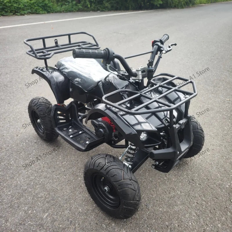 Cuatrimoto ATV de 49 cc con motor de gasolina de 2 tiempos, vehículo todoterreno de cuatro ruedas para la playa, apto para niños y adultos.