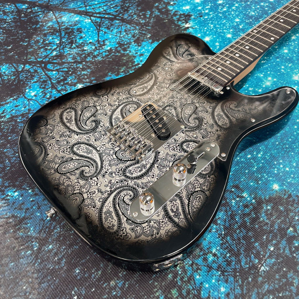 Guitarra eléctrica de 12 cuerdas, guitarra eléctrica con cuerpo de caoba, guitarra eléctrica de 22 trastes con un solo pastilla.