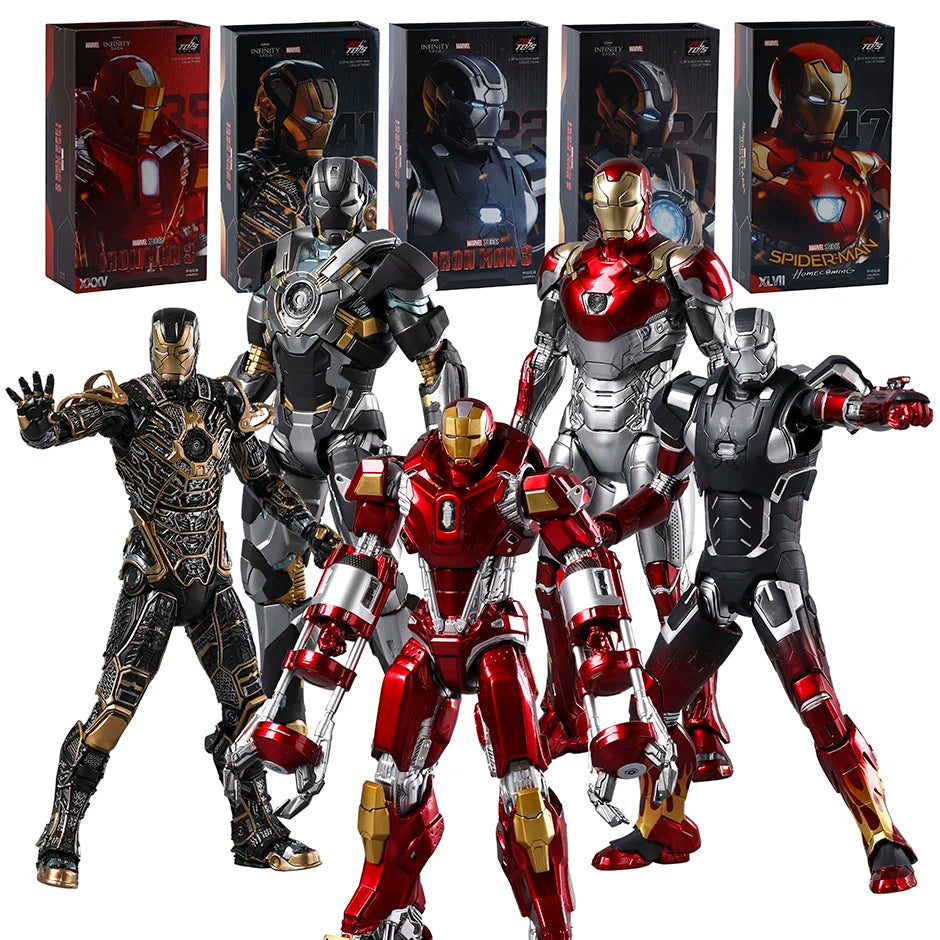 ZD Toys Iron Man 3 MK 22 24 35 41 47 figura de acción de PVC juguete de modelos coleccionables