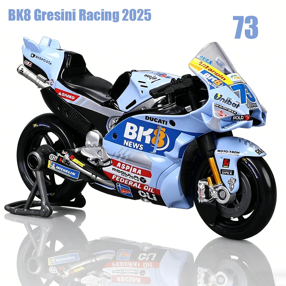 Maisto 1:18 2025 BK8 Gresini Racing Ducati Lenovo Team Moto GP  casting motorcycle Model collection gift toy