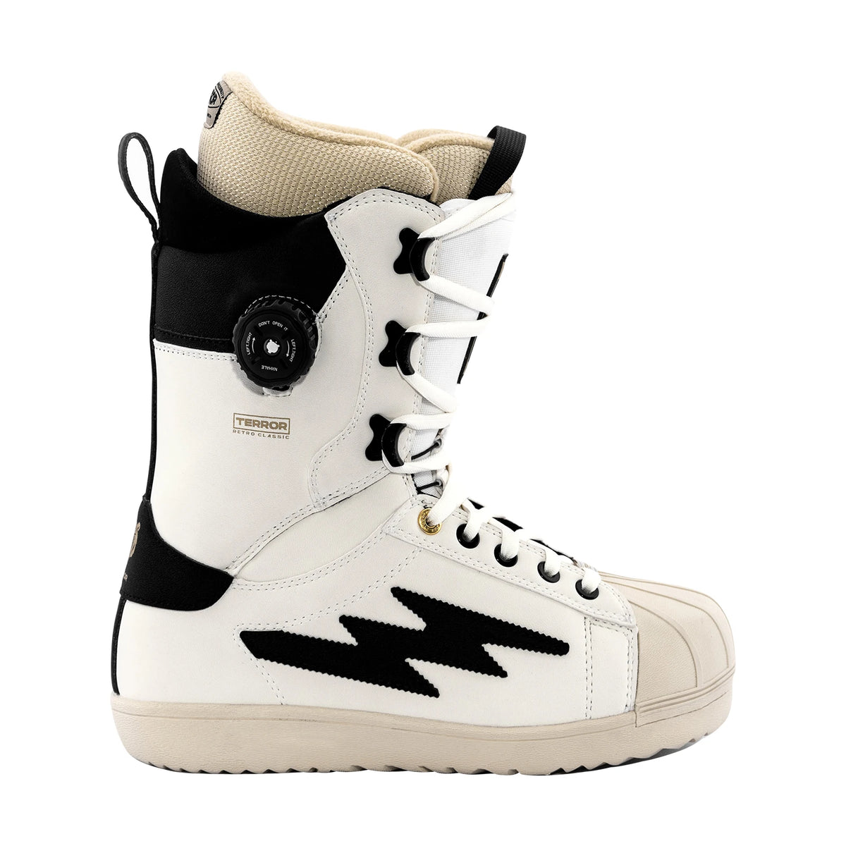 Botas de Snowboard con Sistema de Ajuste TERROR Retro, Cordones Rápidos, Forro Polartec, Cálidas, Transpirables, Unisex, Tallas 36-45