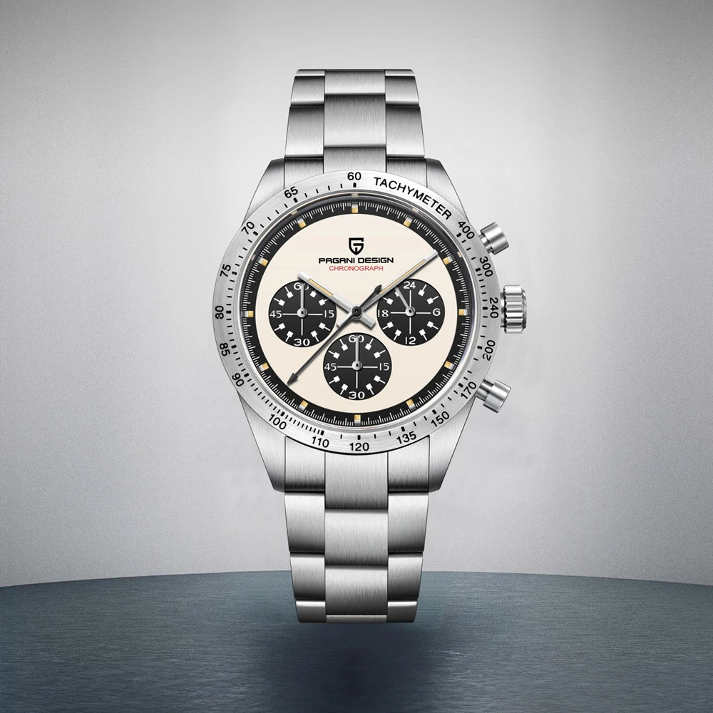 Reloj PAGANI DESIGN Panda 2026 para hombre, reloj de cuarzo de lujo, cronógrafo de velocidad, luminoso, resistente al agua, cristal de zafiro AR, regalo para hombre