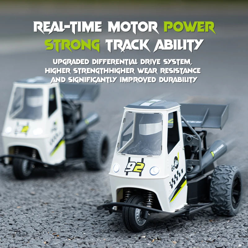 ZWN S810 Three Wheels RC Motorcycle With Light Spray 2.4G Remote Control Electric High Speed Emulation Motorcycles Toys For Kids