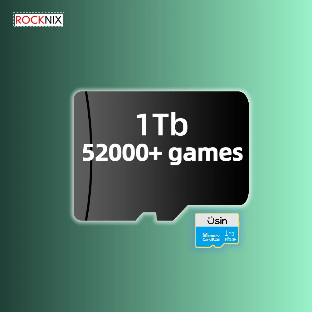 Tarjeta de juego ROCKNIX TF para Retroid Pocket Flip2 plug &amp; play juegos Retro clásicos consola portátil memoria SD solo para SD865