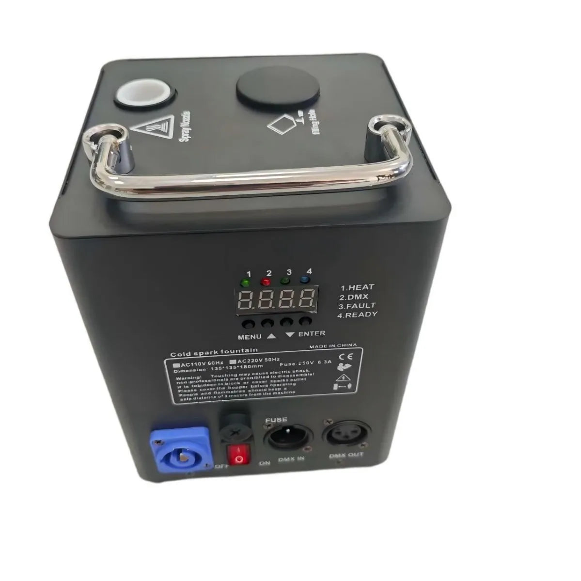 Máquina de Chispas Frías de 450W/600W para DJ, Discoteca, Efectos de Escenario, Bodas, Conciertos, Espectáculos, Eventos de Club, Control Remoto DMX, Dispositivo de Fuegos Artificiales