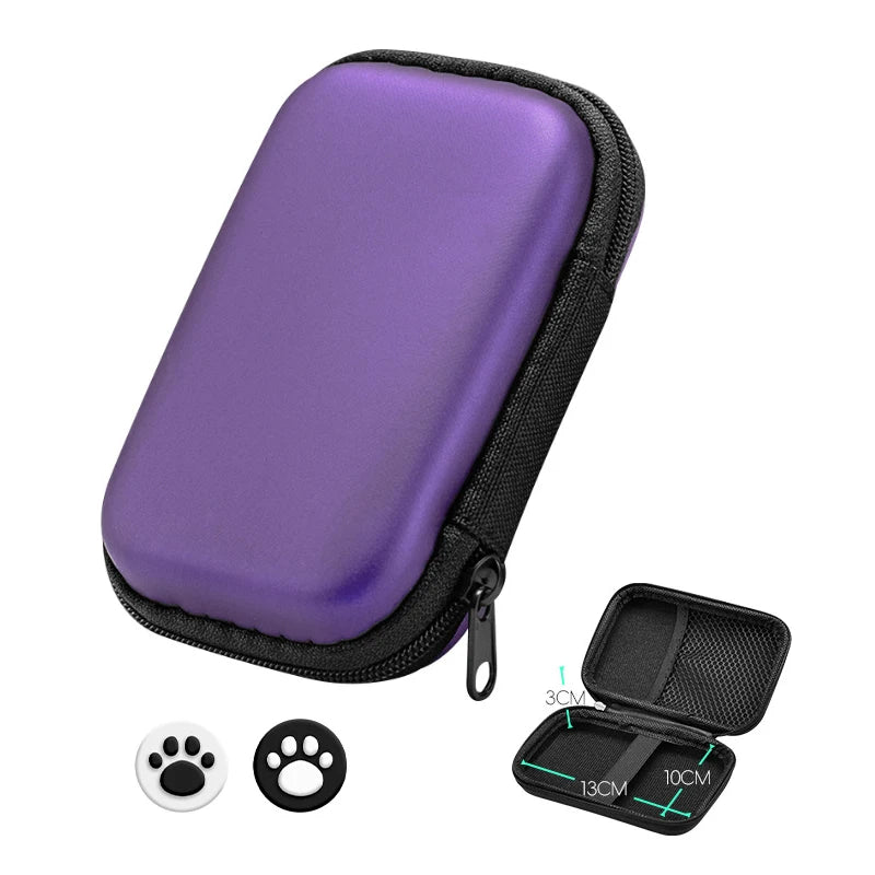 Estuche rígido de transporte compatible con consola de juegos retro portátil R36S / R35S / RG35XX, organizador de almacenamiento para emulador portátil