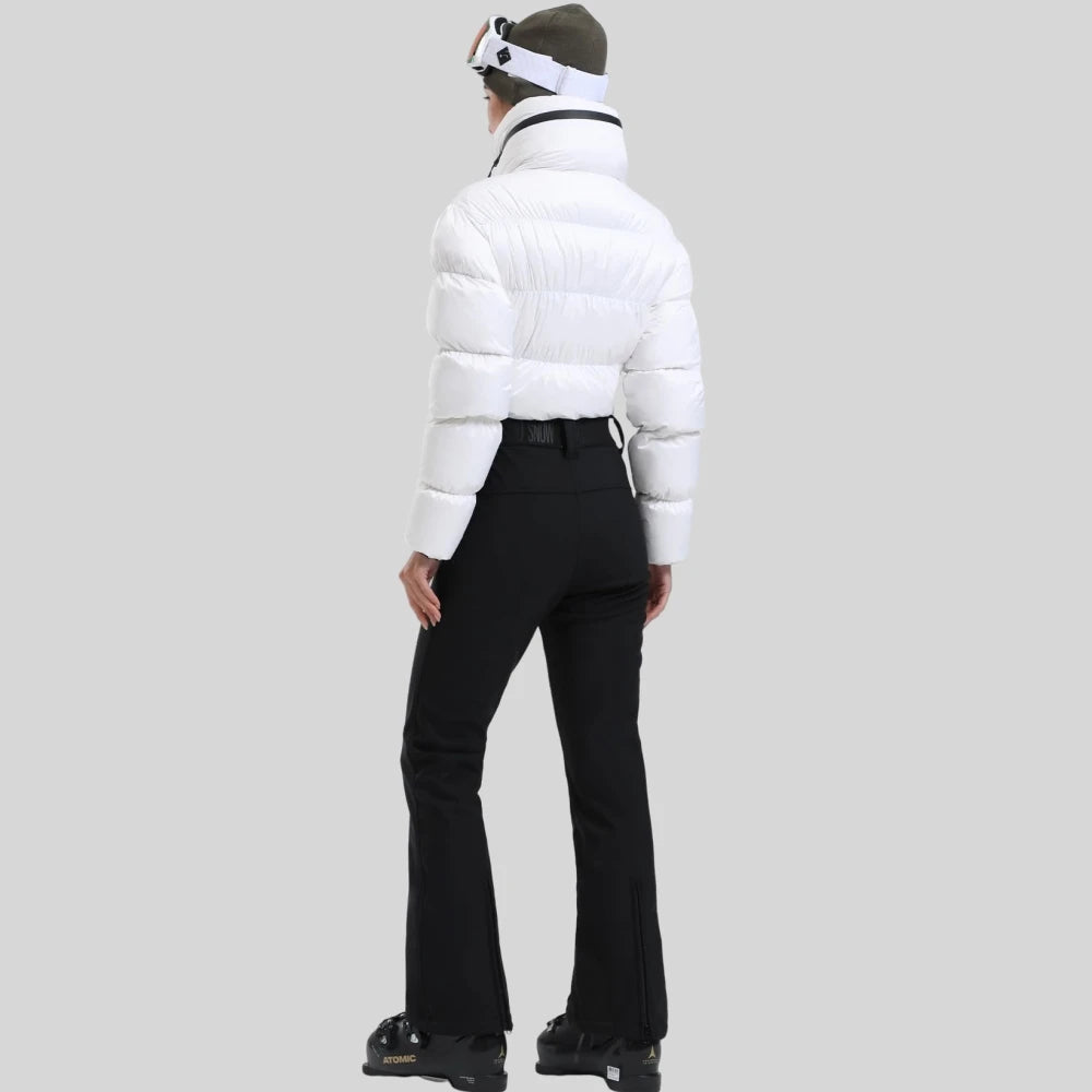 Nuevo estilo de moda, ropa de esquí para mujer, chaquetas para deportes al aire libre, ajustada, ropa de esquí de ocio de una pieza, conjuntos de trajes exquisitos clásicos