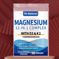 30 Parches Transdérmicos de Magnesio Complejo con Vitamina D3 K2 para Relajación, Salud Cardíaca, Energía y Músculos