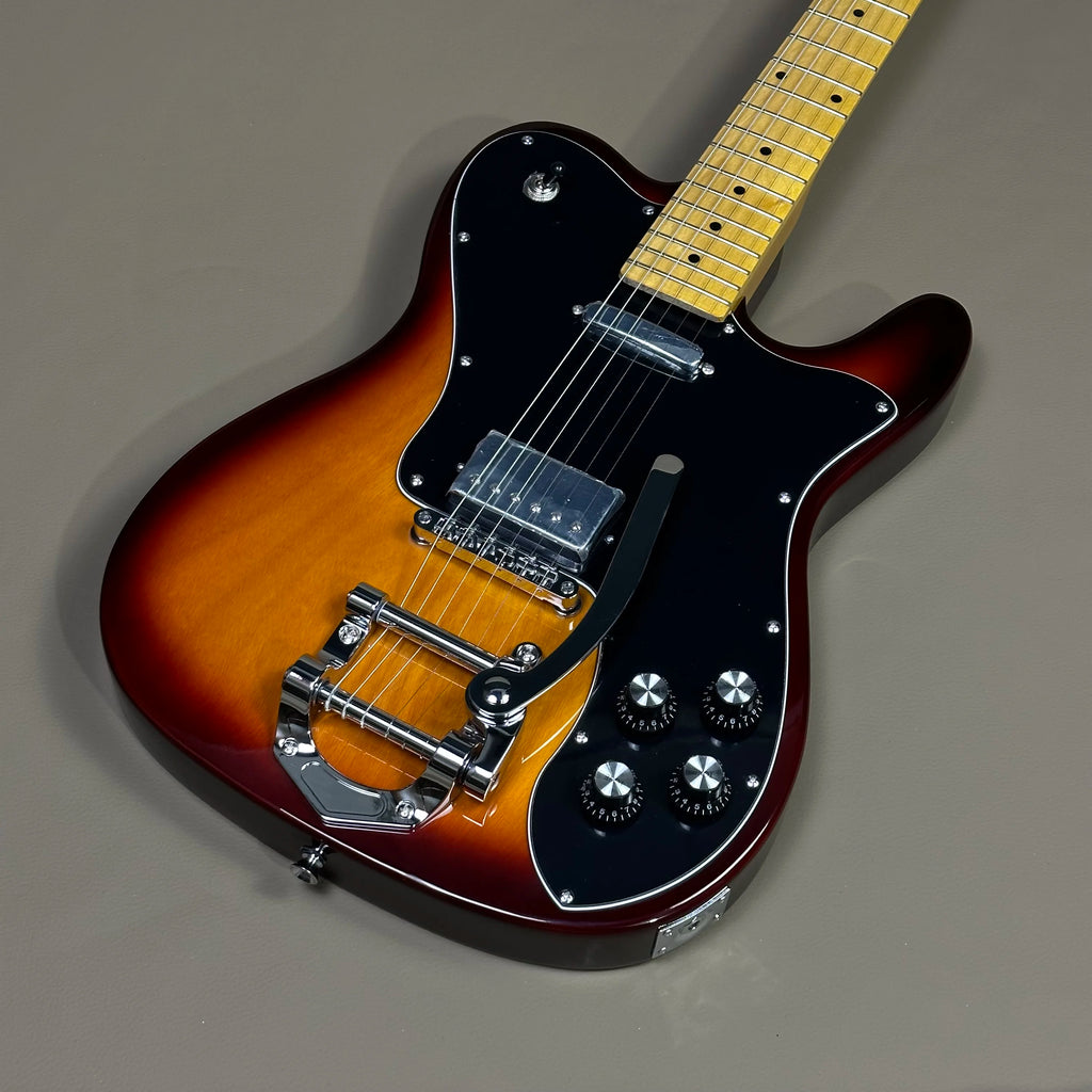 Guitarra eléctrica de alta calidad TL vibrato color Sunburst