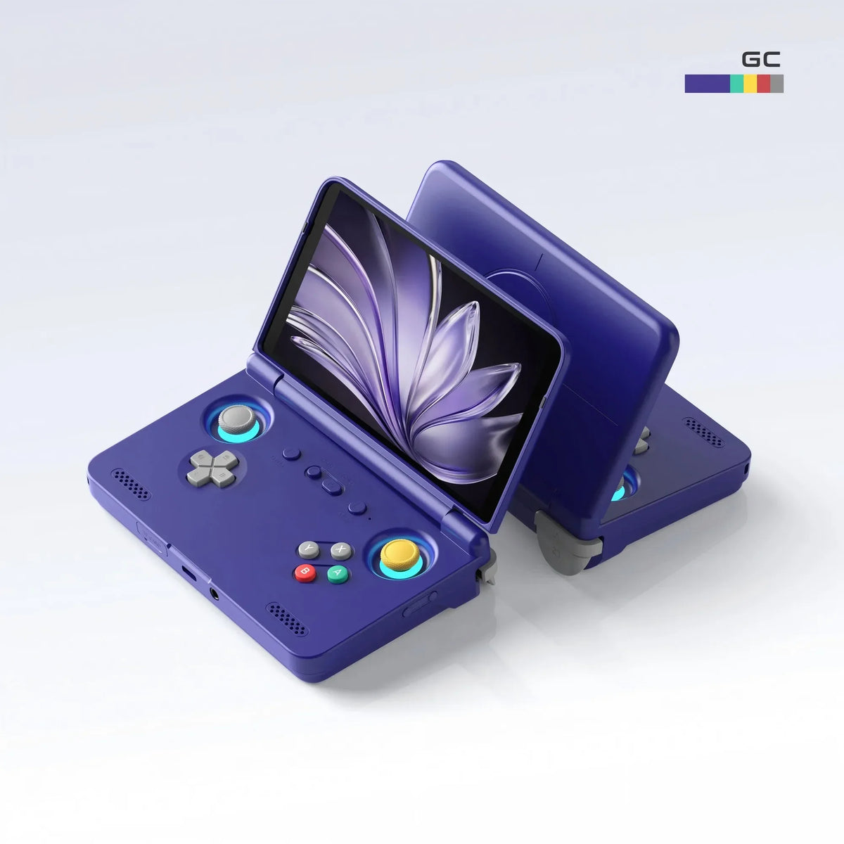 Retroid Pocket Flip2 Foldable Portable Game Player Anti-Slip Hall Joysticks Retro Gaming Emulator Active Cooling Gaming Device Gift Multi Emulator Gaming Player RPFlip2