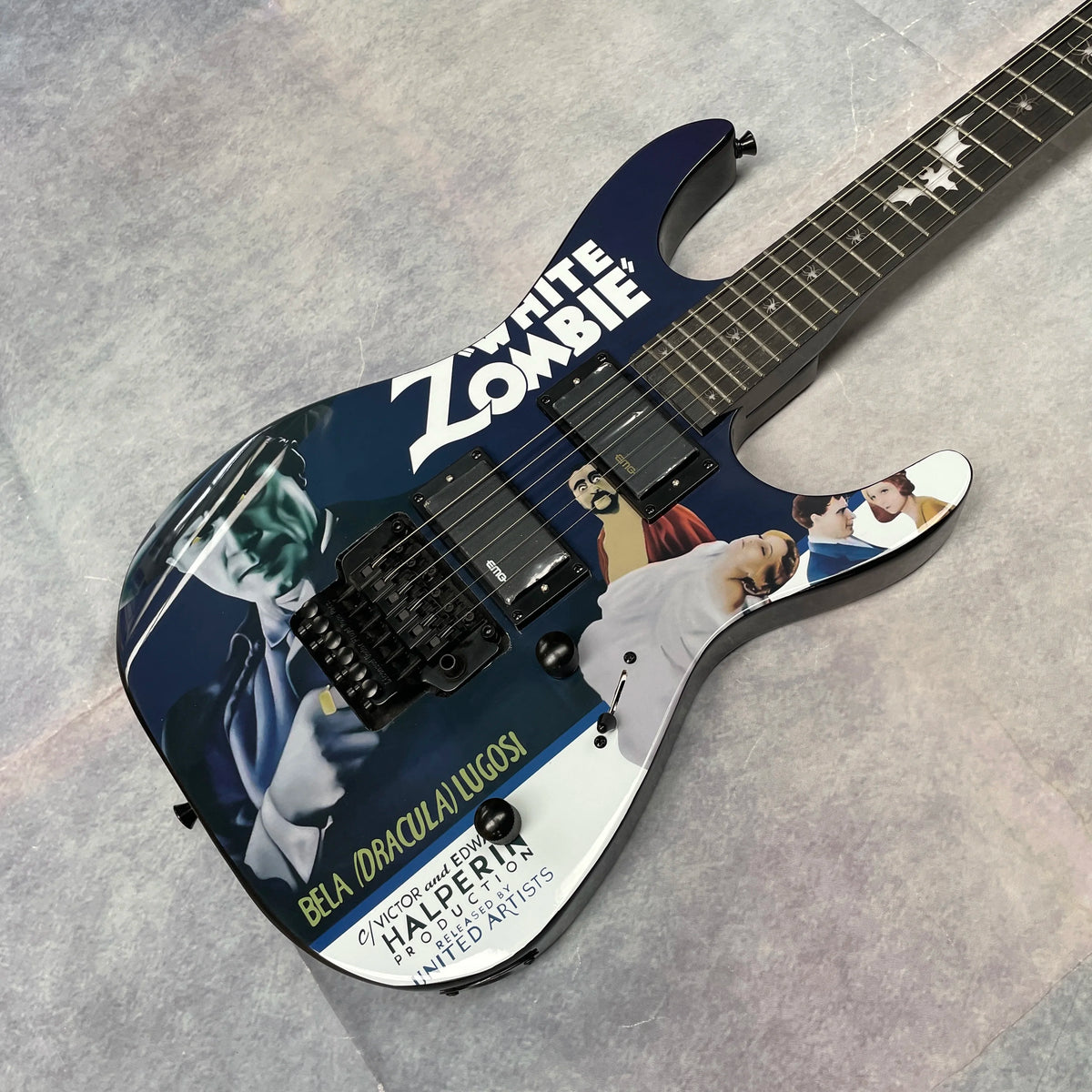 Guitarra eléctrica negra personalizada de 6 cuerdas, diapasón de palisandro, caoba, herrajes negros, guitarra eléctrica