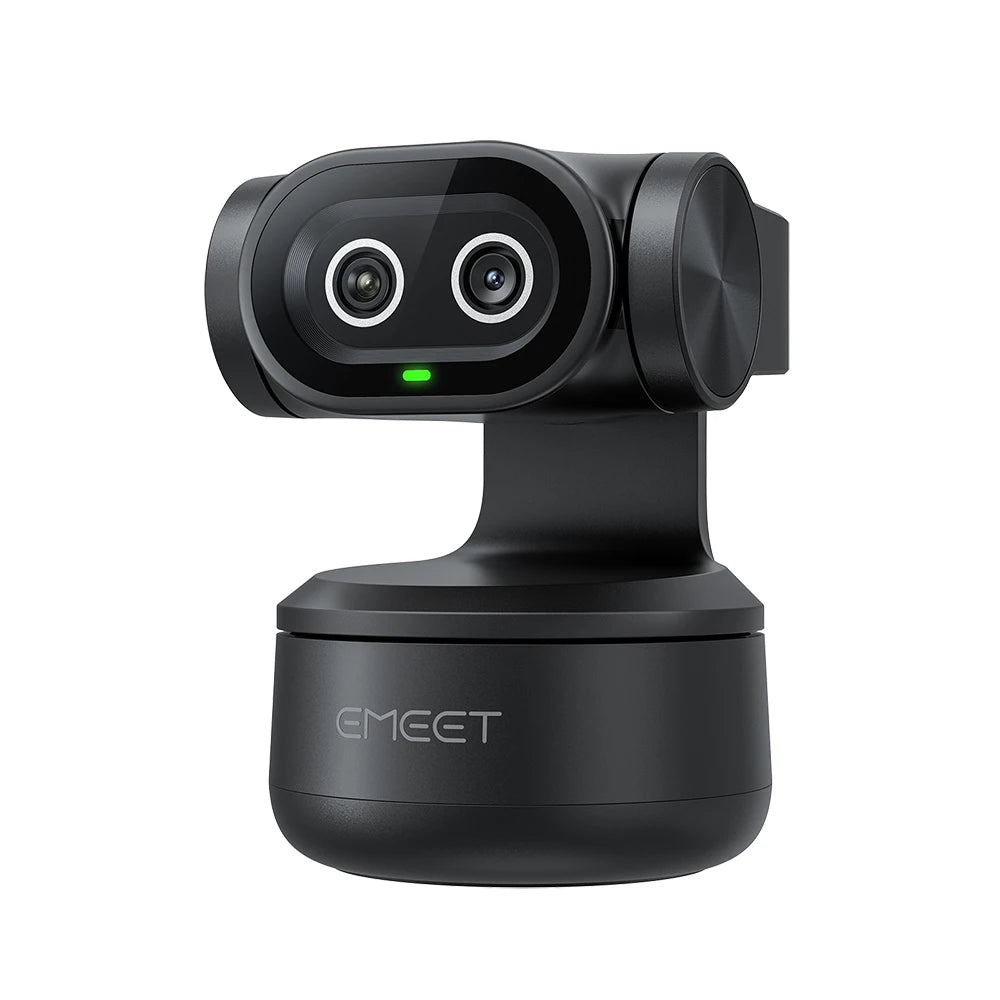 Cámara Web 4K PTZ con Control por Gestos, Enfoque Automático, Seguimiento por IA, Cámara de Video para Streaming EMEET PIXY de Doble Lente con Sensor Sony