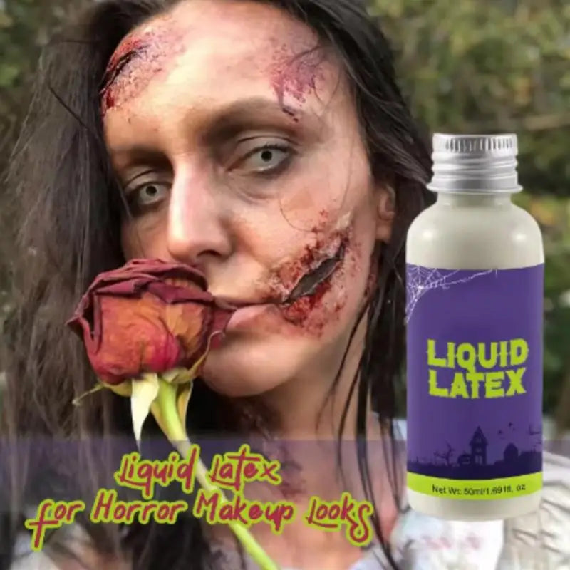 30 ml de látex líquido para maquillaje de efectos especiales, Halloween, cicatrices, heridas, prótesis, gorro para calvicie, cubrir tatuajes, uso profesional.