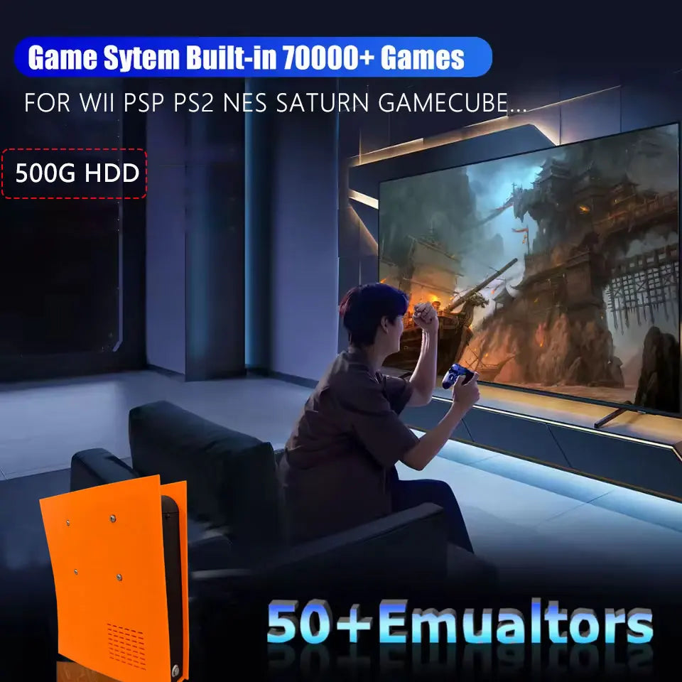 Nueva Consola de Juegos Retro M88 4K HD con Más de 85000 Juegos Integrados, Más de 60 Emuladores para PS2, WII, XBOX, NGC, SS, N64, Hasta 4 Controles, 4 Jugadores