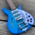 Guitarra Azul 325 con Puente Tremolo, Cuerpo Semi-Hueco con Orificios en Forma de F, Trastes de Acero Inoxidable, 3 Mini Humbuckers, Longitud de Escala de 20.75 Pulgadas, Nueva 2026