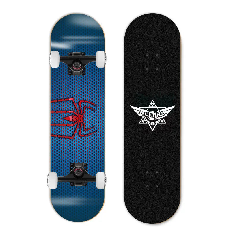 Patineta de Doble Kick para Principiantes, 7 Capas de Madera de Arce, Cuatro Ruedas, Cruiser Urbano, Tabla Completa para Adultos, Hombres, Mujeres y Adolescentes