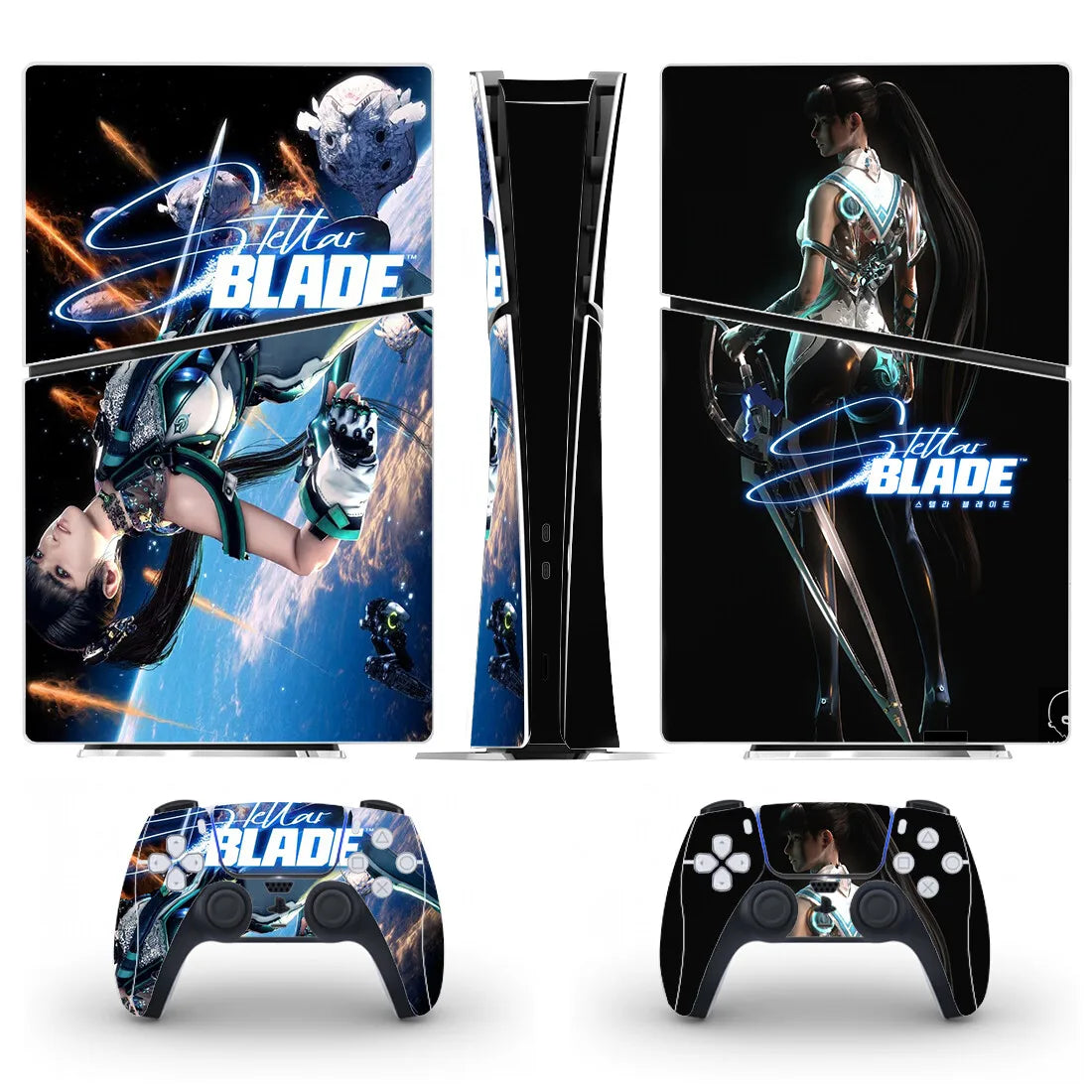 New Game PS5 Slim Digital Skin Sticker Decal Cover for Console and 2 Controllers PS5 Slim Sticker Vinyl