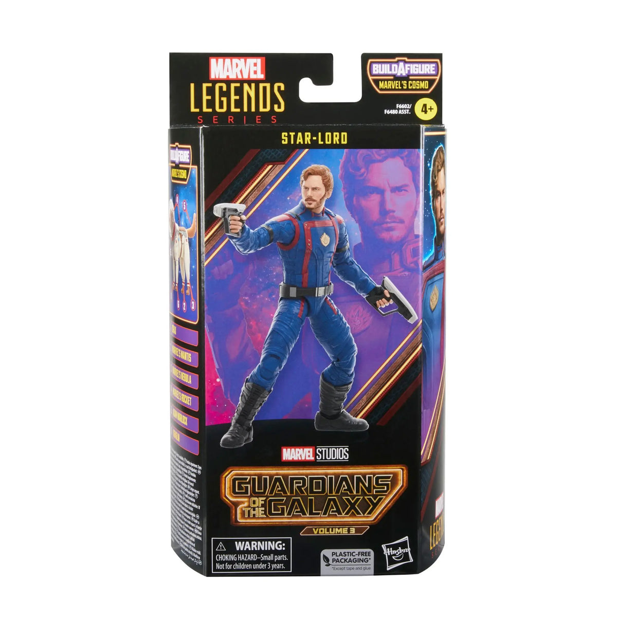 Figura de acción de 6" de Marvel Legends Guardians of the Galaxy: Star Lord, Nebula, Adam Warlock, Drax, Rocket, Mantis, Kraglin, Groot, Cosmo Wave