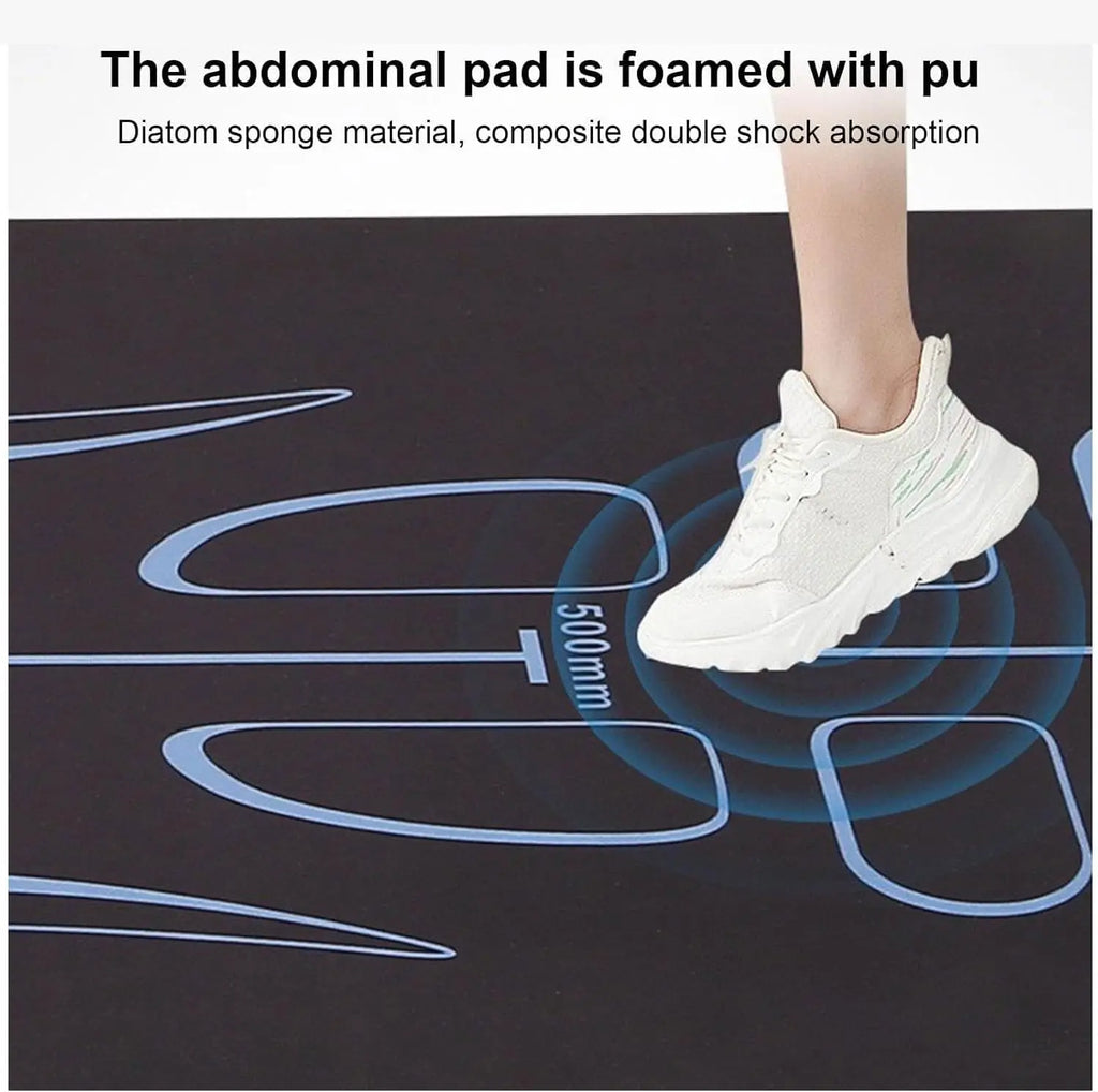 Estera de Yoga para placa Abdominal, rueda de rodillo Ab, amortiguador antideslizante para Yoga, ejercicio silencioso, entrenamiento de Pilates en el suelo para mujeres y hombres
