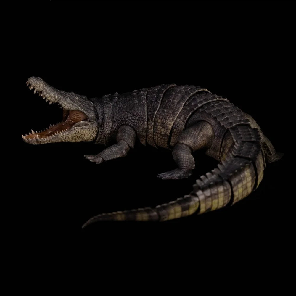 Modelo de Cocodrilo de Agua Salada Crocodylus Porosus de Nanmu Studio, El Rey de los Anjos y Señor del Sangre, Juguete Animal
